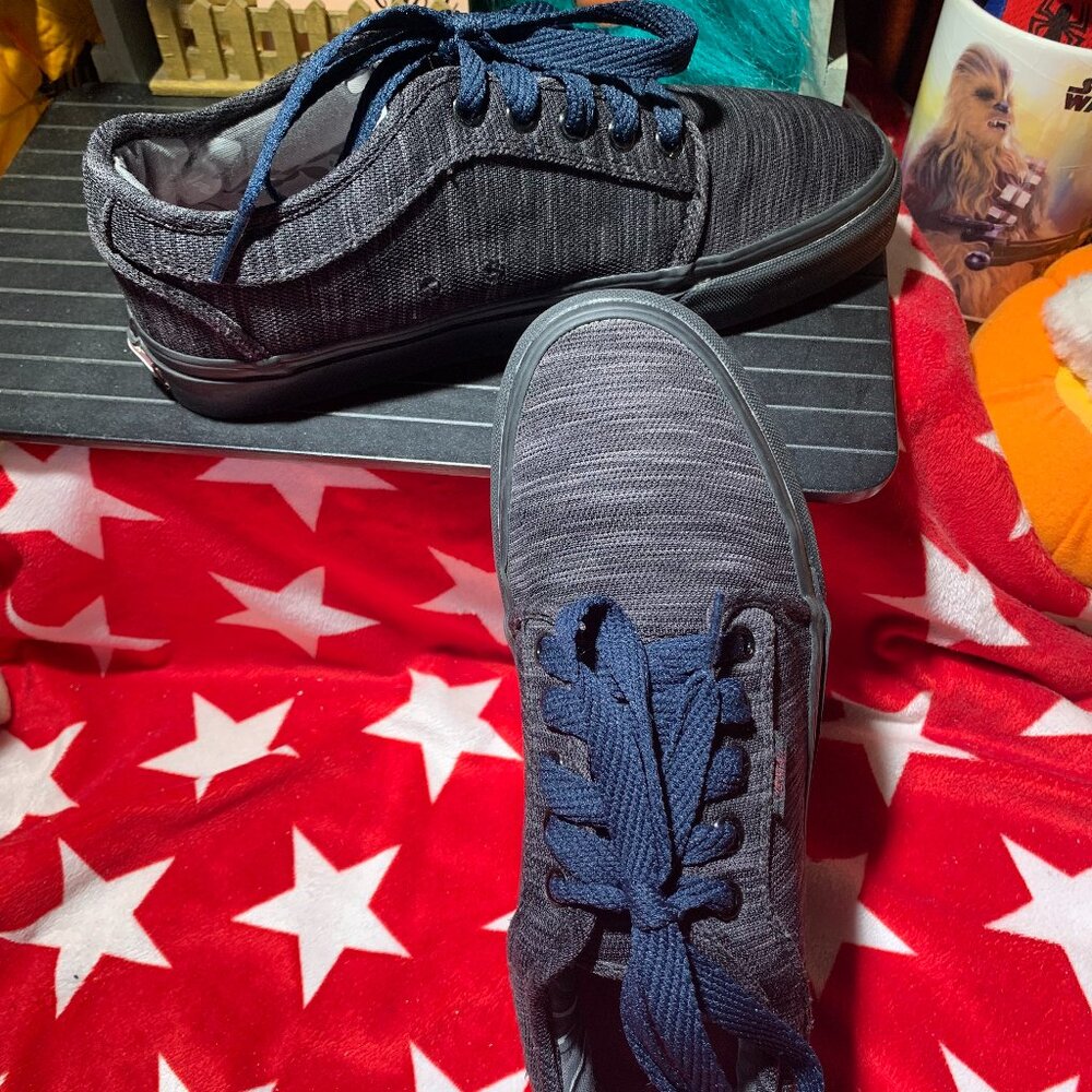 Men's Size 6.5 VANS PRO  Ultracush Shoes w/Black Gum Soles Static Black Color